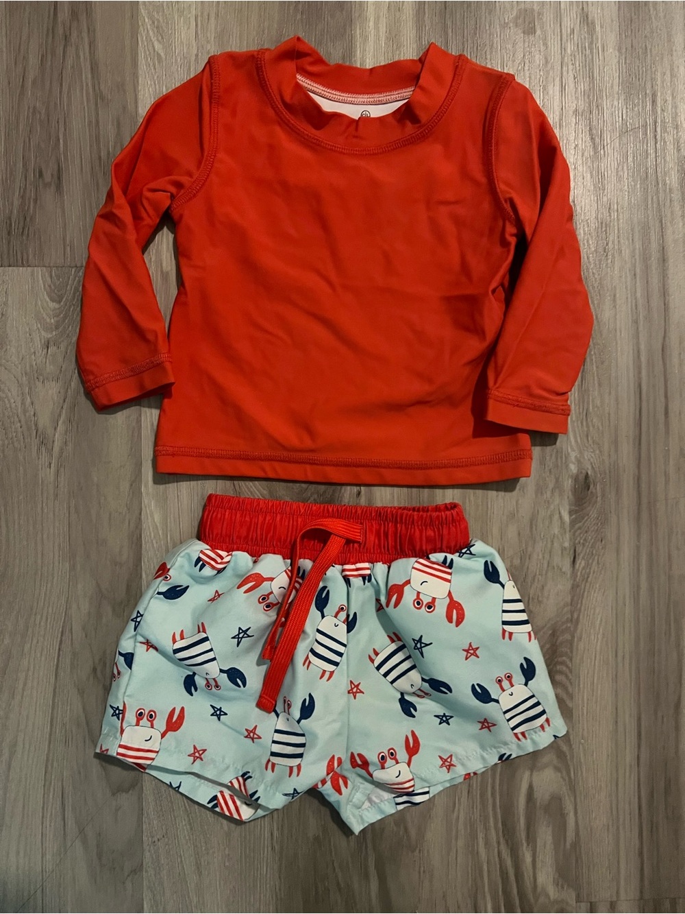 Caden lane Patriotic baby boy swim set